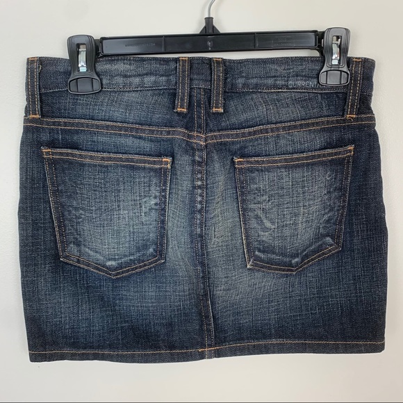 CURRENT/ELLIOTT 5 Pocket Denim Mini Skirt Indigo Sun Size 26 Y2K Retro - Picture 3 of 8